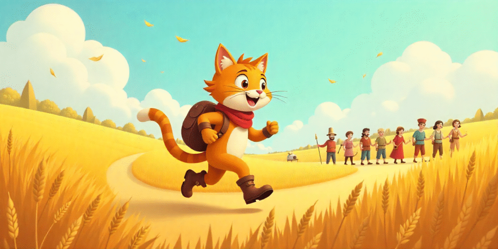 Çizmeli Kedi Masalı 5 cizmeli kedi arazi ve dev karsilasma