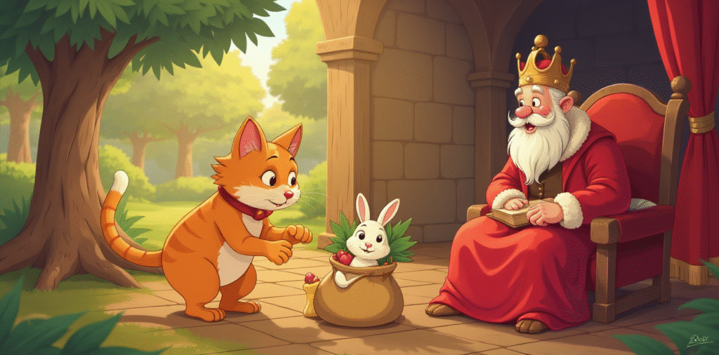 Çizmeli Kedi Masalı 3 cizmeli kedi av ve krala hediye