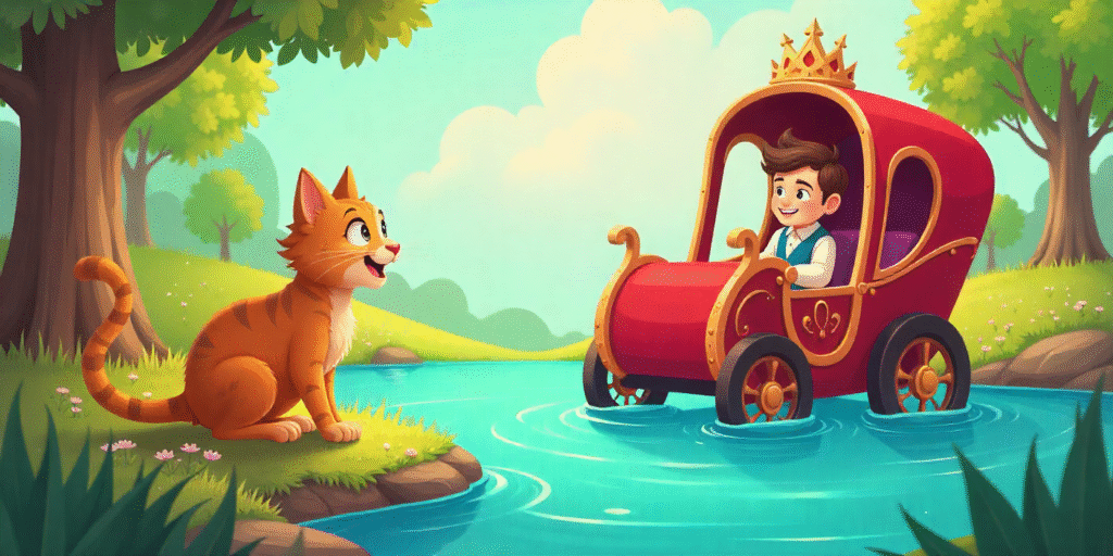 Çizmeli Kedi Masalı 4 cizmeli kedi nehir hilesi ve prenses