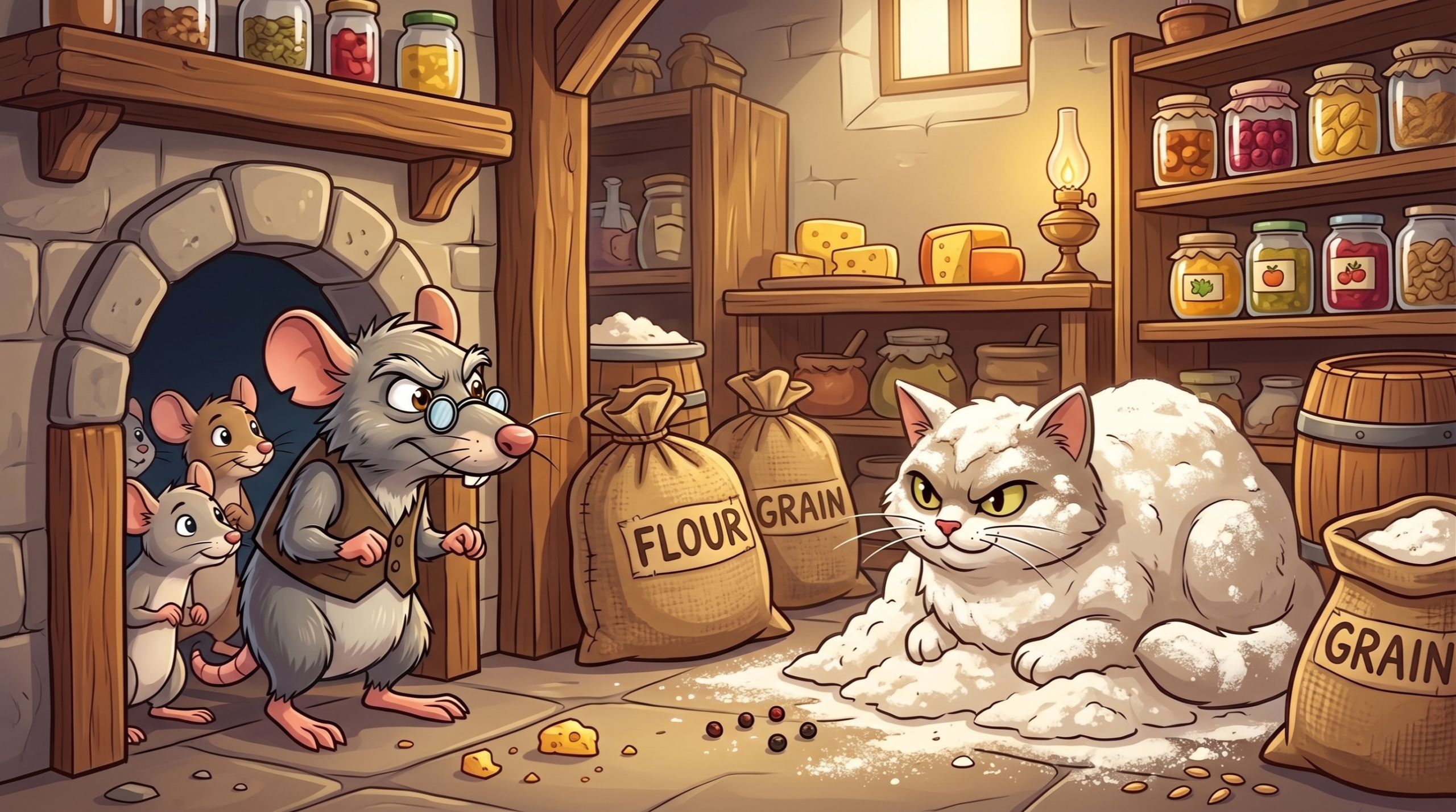 Kedi ile Yaşlı Fare