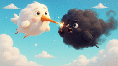 White Cloud and Airplane Tale 3 Uçak Masalı